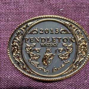 2013 Pendleton Whiskey Belt Buckle Let'er Buck Rodeo